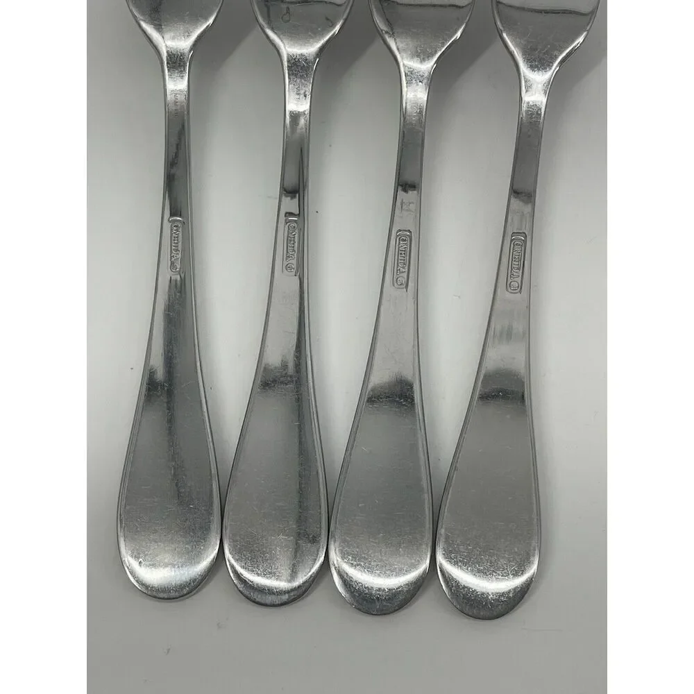Oneida ICARUS Place Dinner Forks 8” Glossy Stainless Flatware Set Of 4